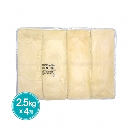유레알 모짜렐라치즈 블럭 10kg(2.5kgX4) 냉동